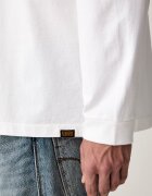 Levi's блуза с дълги ръкави мъжка от памук с еластан LS WORKWEAR бяла 0089C