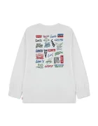 Levi's блуза с дълги ръкави за деца с памук HERITAGE LOGOS TEE бежова 9ER445