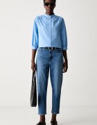 Levi's дънки mom fit дамски HIGH WAISTED MOM JEAN сини 26986