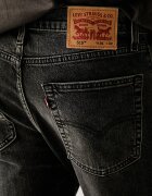 Levi's дънки slim taper мъжки 515 SLIM FIT STRAIGHT черни A7222