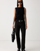 Levi's дънки straight дамски 501 CURVE кафяви 0036A