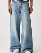 Levi's дънки wide leg дамски MIDDY WIDE LEG сини 0081Z