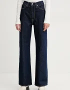 Levi's дънки wide leg дамски RIBCAGE WIDE LEG тъмносини A6081