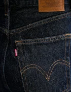 Levi's дънки wide leg дамски RIBCAGE WIDE LEG тъмносини A6081