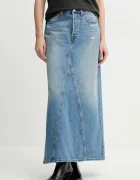 Levi's Дънкова пола ICONIC LONG SKIRT W/SLIT