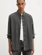 Levi's Дънкова риза в черно със стандартна кройка с яка с копче A7210
