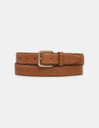 Levi's колан мъжки от кожа FINN FEATHER EDGE кафяв 007YU-0000