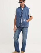 Levi's Памучен елек в синьо преходен модел A8580