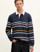 Levi's Памучен суичър мъжки в тъмносиньо с десен A4845