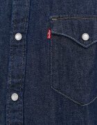 Levi's Памучна риза мъжка в тъмносиньо със стандартна кройка с класическа яка