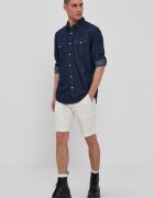 Levi's Памучна риза мъжка в тъмносиньо със стандартна кройка с класическа яка