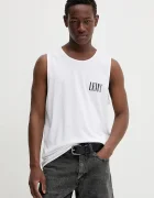 Levi's Памучна тениска GRAPHIC ROWER TANK в бяло A7642