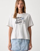 Levi's тениска дамска от памук GR ANYDAY сива 005HP