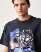Levi's тениска мъжка от памук VINTAGE FIT GRAPHIC синя 87373