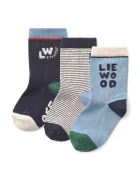 Liewood чорапи за деца Silas Socks 3-Pack сини LW15118