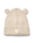 Liewood Детска памучна шапка Gina Beanie в бежово LW20105