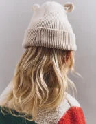 Liewood Детска памучна шапка Gina Beanie в бежово LW20105