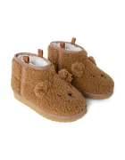 Liewood пантофи за деца Alban Bear Pile Boot Slipper кафяви LW21433