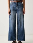 Liu Jo дънки wide leg дамски сини UF6186 D0370