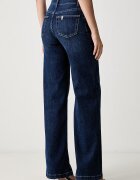 Liu Jo дънки wide leg дамски тъмносини UF6096 D0375
