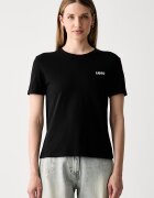 Liu Jo тениска дамска от памук черна WF6348 J6308
