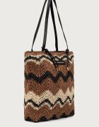 Lola casademunt чанта tote дамска от сплетена материя бежова LS2604096