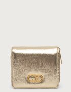 Lola casademunt портфейл дамски от имитация на кожа златен LS2612012
