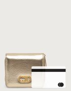 Lola casademunt портфейл дамски от имитация на кожа златен LS2612012