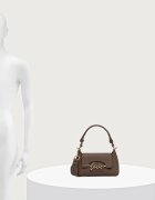 Love Moschino чанта дамска от имитация на кожа кафява JC4268PP0PKR0203