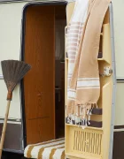 Madam Stoltz Килимче за баня Striped Tufted 50 x 80 cm