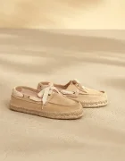 Manebi Велурени мокасини Hamptons Boat-Shoes Espadrilles