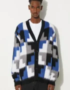 Marcelo Burlon Жилетка с вълна AOP Damier Cross Knit Cardigan