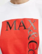 Max&Co. Памучна тениска в бяло 2428976024200