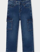 Mayoral дънки за деца soft denim cargo тъмносини 4510