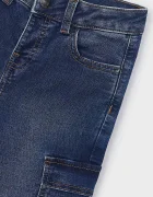 Mayoral дънки за деца soft denim cargo тъмносини 4510