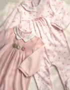 Mayoral Newborn бебешки гащеризон за бебе с памук розов 2752