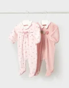 Mayoral Newborn бебешки гащеризон за бебе с памук розов 2752