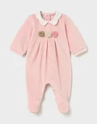 Mayoral Newborn бебешки гащеризон за бебе с памук розов 2752