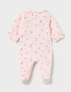 Mayoral Newborn бебешки гащеризон за бебе с памук розов 2752