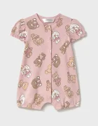 Mayoral Newborn Бебешки памучен къс гащеризон