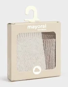 Mayoral Newborn чорапи за бебе 2 броя бежови 9109