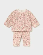 Mayoral Newborn комплект за бебе от памук с еластан розов 2759