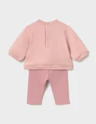 Mayoral Newborn комплект за бебе от памук с еластан розов 2759