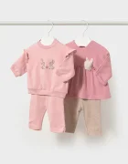 Mayoral Newborn комплект за бебе с памук розов 2758