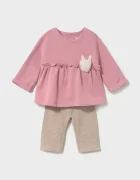 Mayoral Newborn комплект за бебе с памук розов 2758