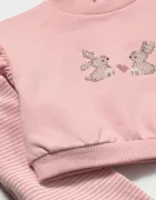 Mayoral Newborn комплект за бебе с памук розов 2758
