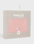 Mayoral Newborn одеяло за бебе от памук розово 9132
