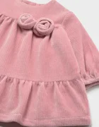 Mayoral Newborn рокля от джинс розова 2822