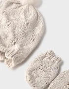Mayoral Newborn шапка beanie за деца от памучна материя бяла 9121