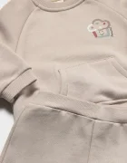 Mayoral Newborn спортен комплект анцуг за бебе от памук бежов 2607